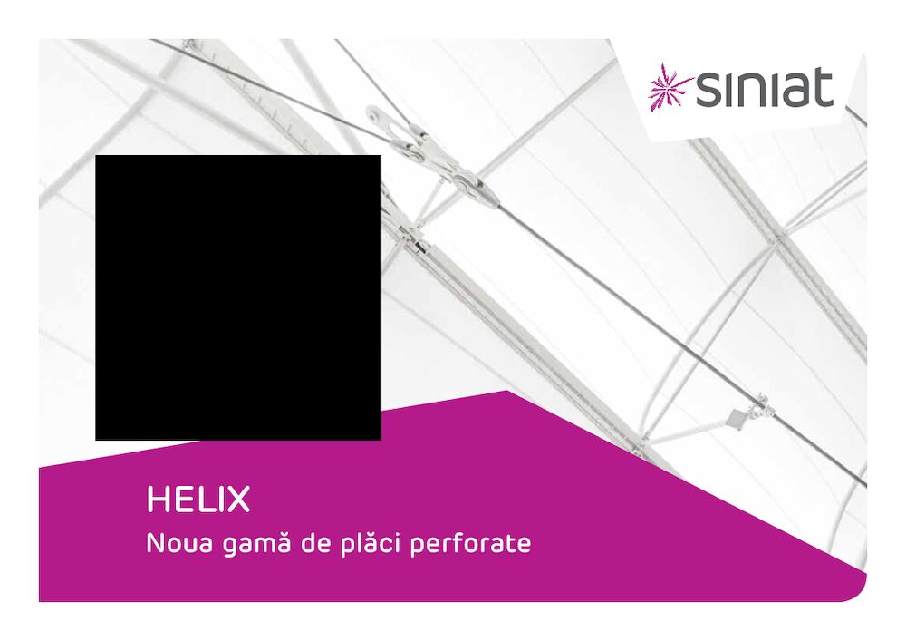 HELIX - Placi perforate - noua gama de modele