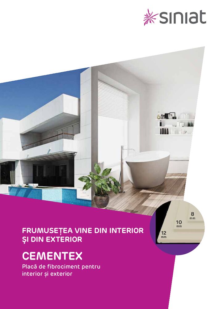 Cementex - placa din fibrociment interior si exterior