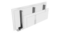 Perete gips-carton tip D dublu placat pe structura metalica cu montanti simpli