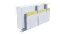 Placare independenta SH.CW.I din gips-carton cu 2 straturi de placi pe structura metalica realizata din montanti CW