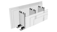 Perete tip SL triplu placat pe structura cu montant simplu