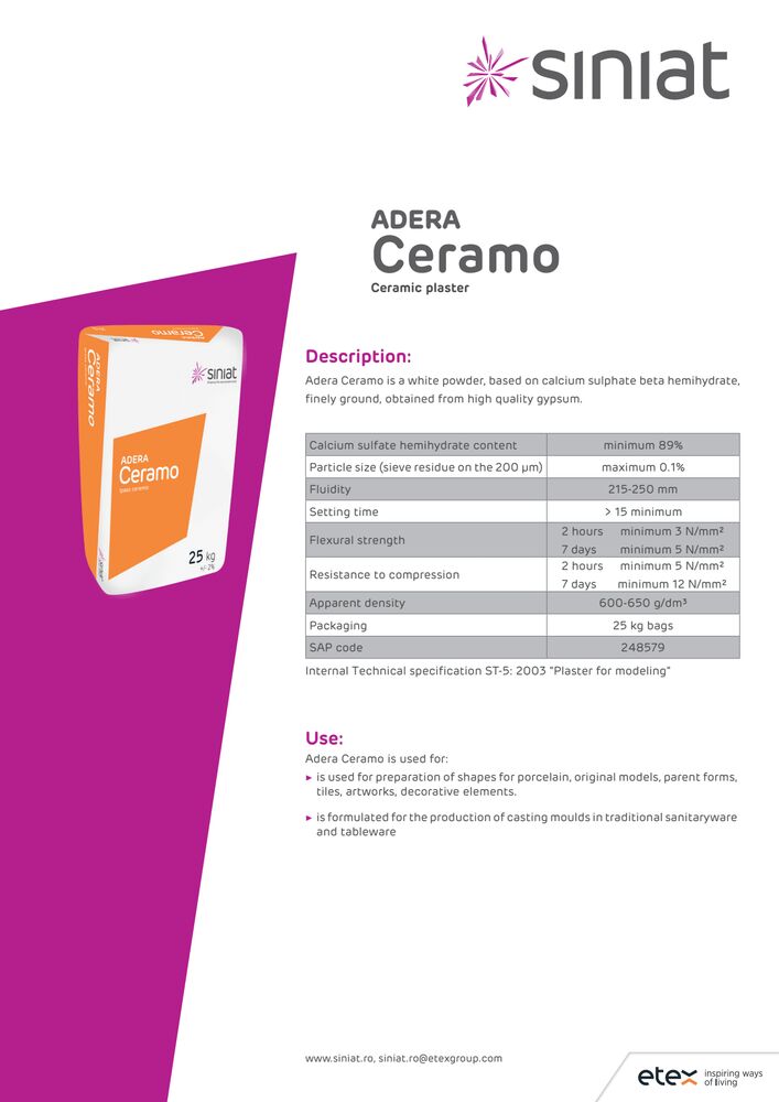 Adera Ceramo - TDS EN